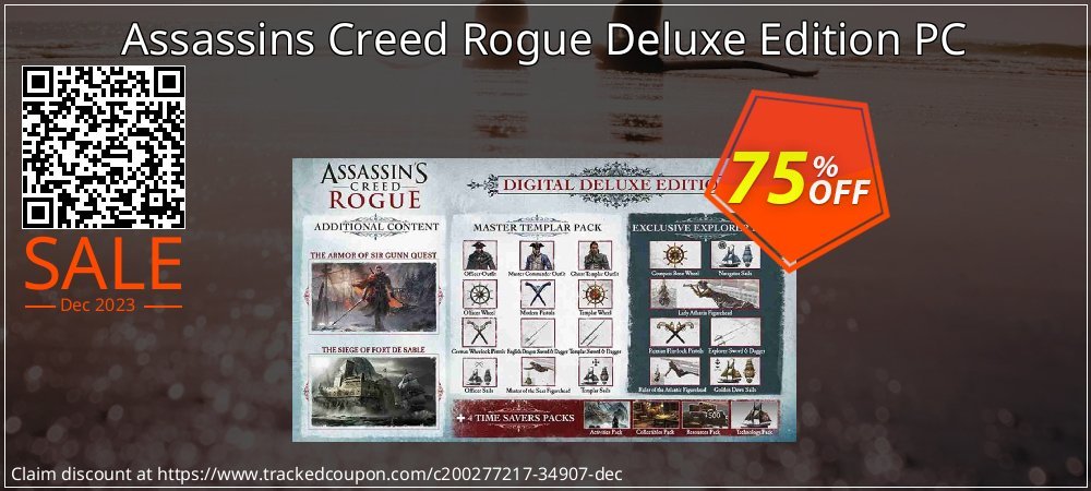 Assassins Creed Rogue Deluxe Edition PC coupon on April Fools Day discounts