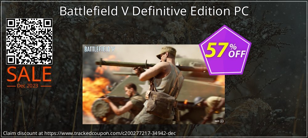 Battlefield V Definitive Edition PC coupon on April Fools' Day discounts
