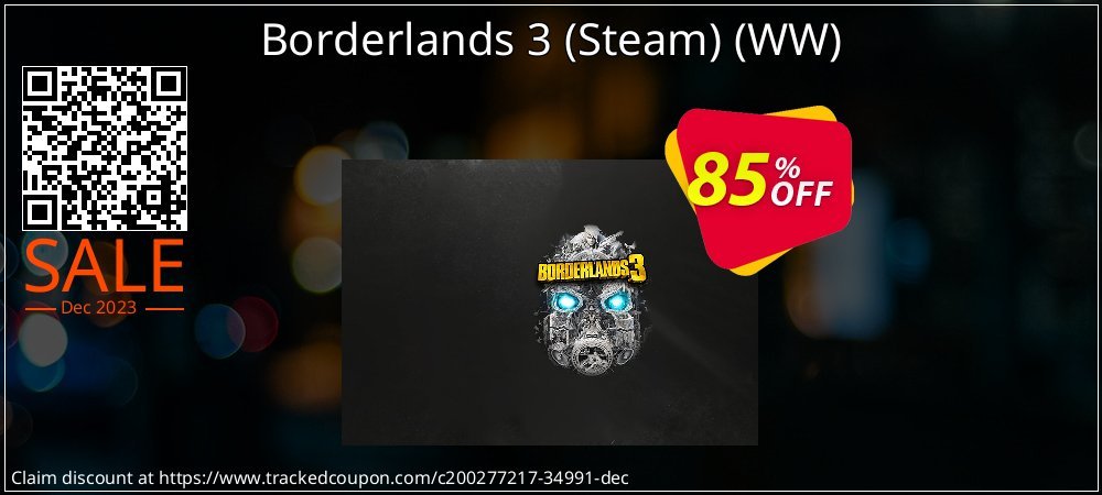 Borderlands 3 - Steam - WW  coupon on World Party Day offer