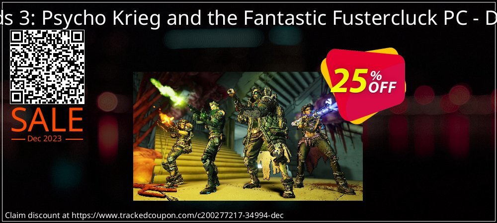Borderlands 3: Psycho Krieg and the Fantastic Fustercluck PC - DLC - Steam  coupon on April Fools' Day offering discount
