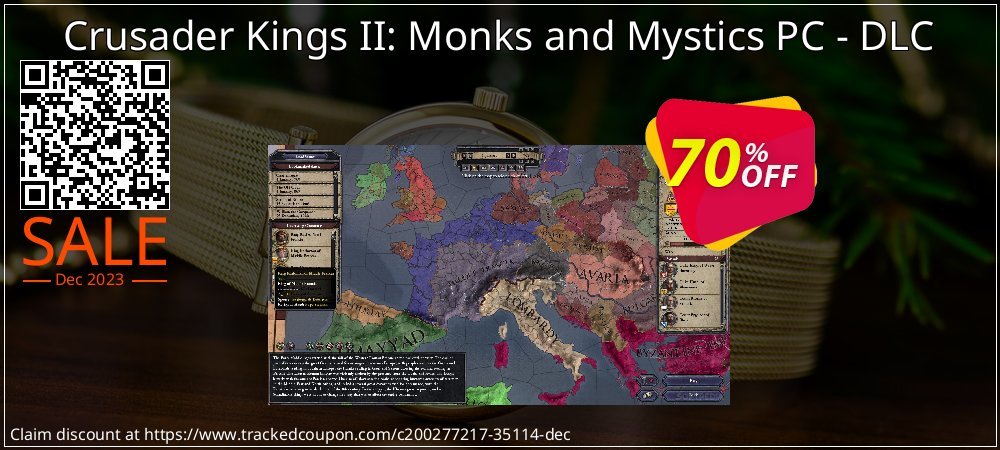Crusader Kings II: Monks and Mystics PC - DLC coupon on Tell a Lie Day promotions