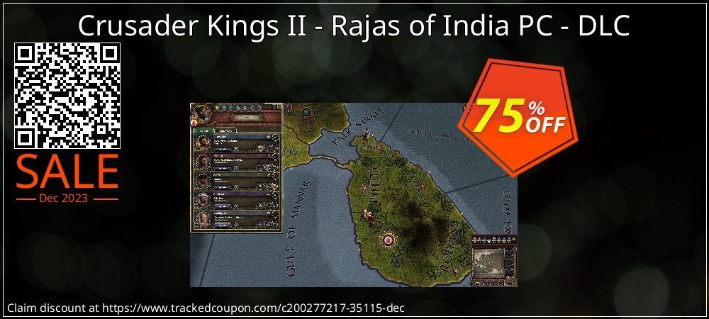 Crusader Kings II - Rajas of India PC - DLC coupon on National Walking Day sales