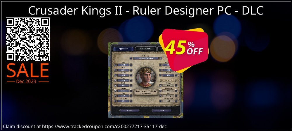 Crusader Kings II - Ruler Designer PC - DLC coupon on April Fools Day deals