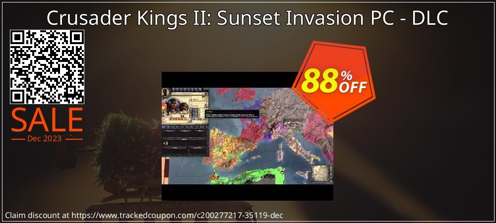 Crusader Kings II: Sunset Invasion PC - DLC coupon on Tell a Lie Day offering discount
