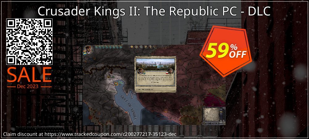 Crusader Kings II: The Republic PC - DLC coupon on Virtual Vacation Day discounts