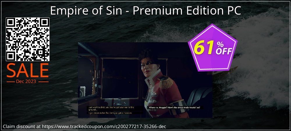 Empire of Sin - Premium Edition PC coupon on World Whisky Day promotions