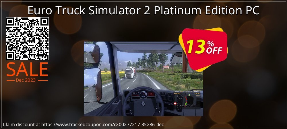 Euro Truck Simulator 2 Platinum Edition PC coupon on World Party Day sales