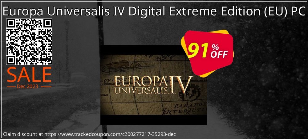 Europa Universalis IV Digital Extreme Edition - EU PC coupon on Easter Day discounts