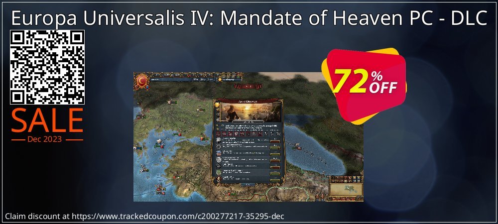 Europa Universalis IV: Mandate of Heaven PC - DLC coupon on Mother Day deals