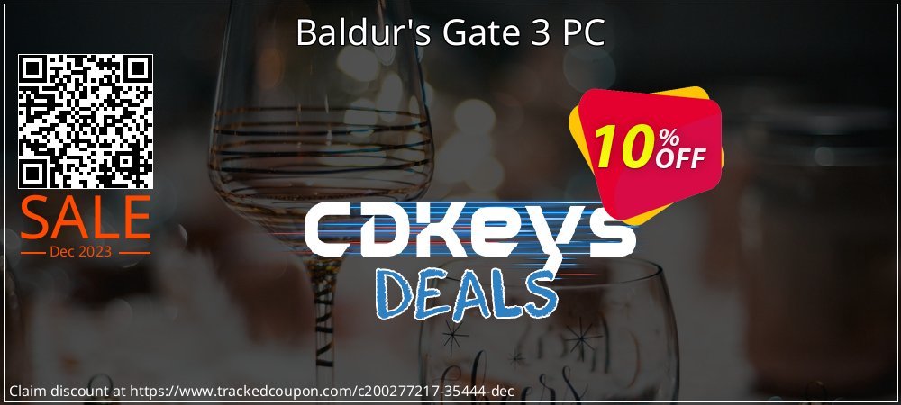 Baldur's Gate 3 PC coupon on National Smile Day super sale