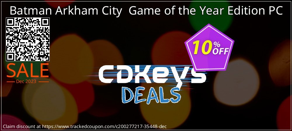 Batman Arkham City  Game of the Year Edition PC coupon on Easter Day sales