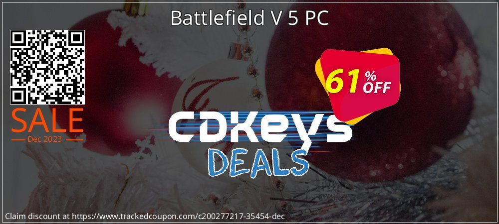 Battlefield V 5 PC coupon on Tell a Lie Day super sale