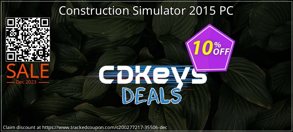 Construction Simulator 2015 PC coupon on World Whisky Day offering sales