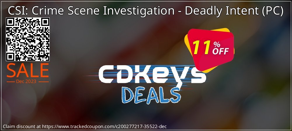 CSI: Crime Scene Investigation - Deadly Intent - PC  coupon on April Fools' Day offer