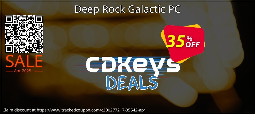 Deep Rock Galactic PC coupon on Working Day offering sales