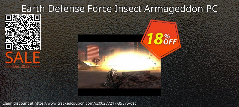 Earth Defense Force Insect Armageddon PC coupon on National Bikini Day offering discount