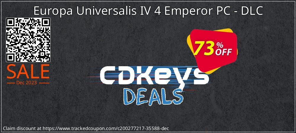 Europa Universalis IV 4 Emperor PC - DLC coupon on National Pizza Party Day super sale