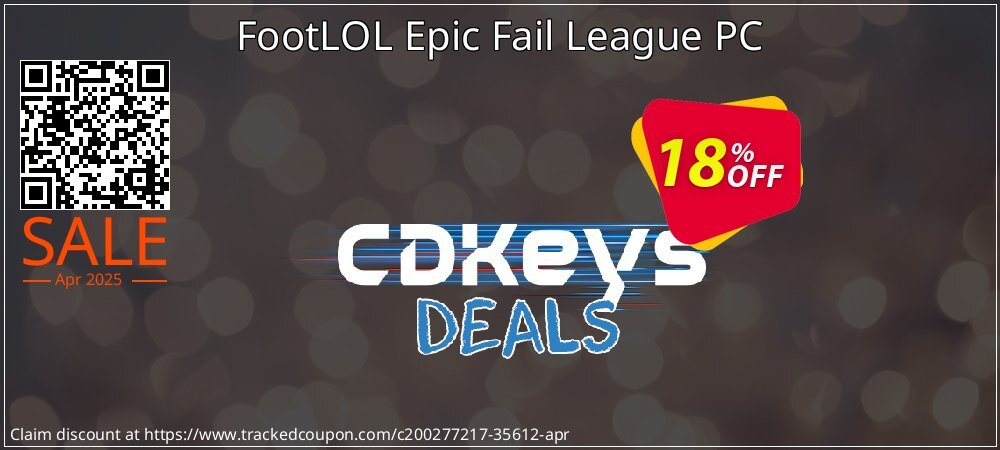 FootLOL Epic Fail League PC coupon on April Fools' Day offer