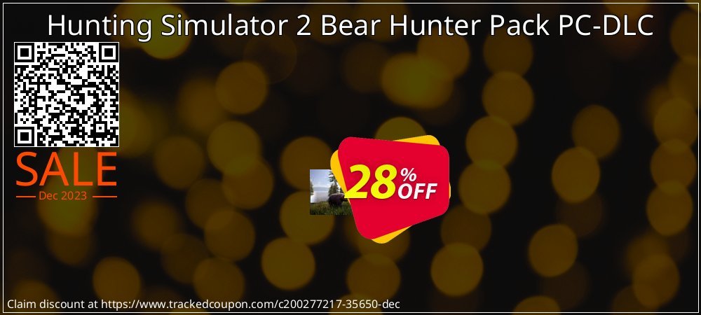 Hunting Simulator 2 Bear Hunter Pack PC-DLC coupon on National Walking Day offering discount