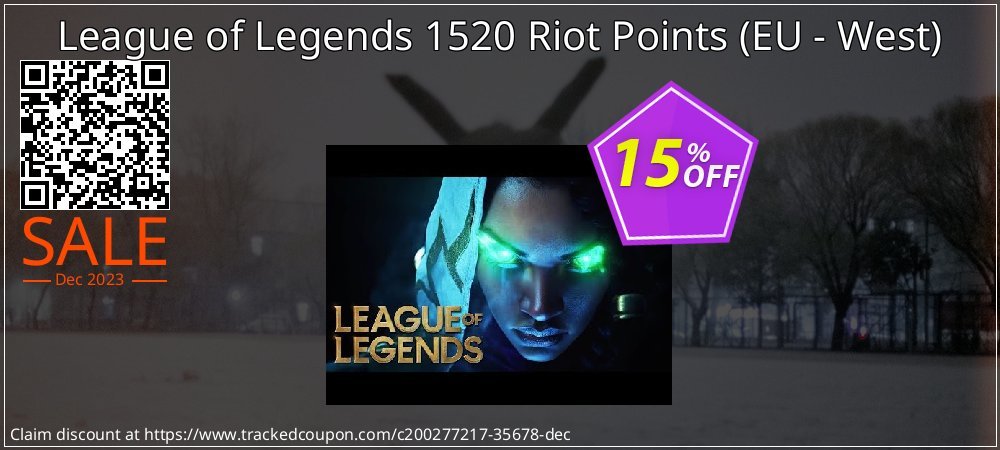 League of Legends 1520 Riot Points - EU - West  coupon on Easter Day offering sales