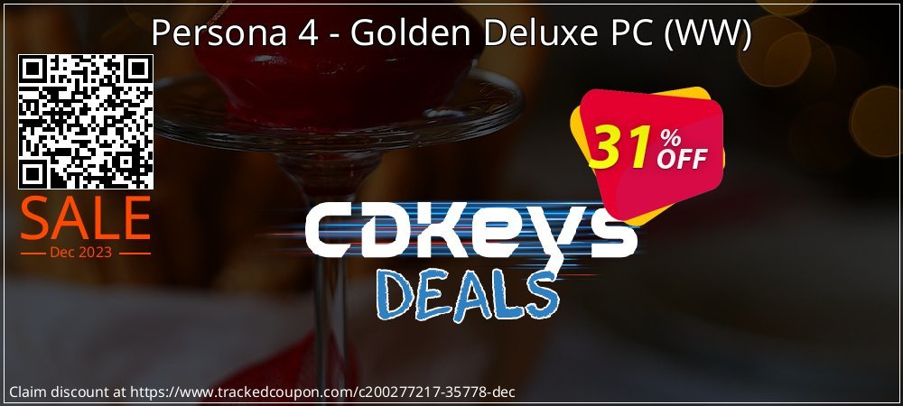Persona 4 - Golden Deluxe PC - WW  coupon on Constitution Memorial Day discounts