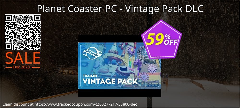 Planet Coaster PC - Vintage Pack DLC coupon on Mother Day offer
