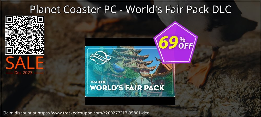 Planet Coaster PC - World's Fair Pack DLC coupon on World Whisky Day discount