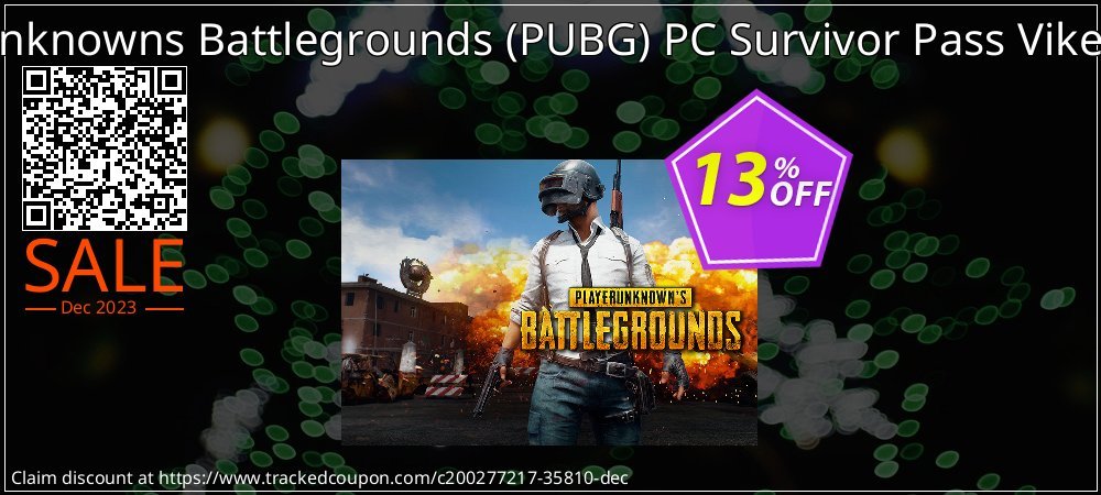 PlayerUnknowns Battlegrounds - PUBG PC Survivor Pass Vikendi DLC coupon on World Backup Day deals