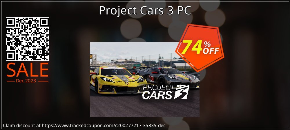 Project Cars 3 PC coupon on National Walking Day sales
