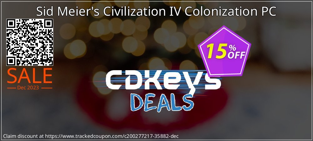 Sid Meier's Civilization IV Colonization PC coupon on April Fools' Day offer