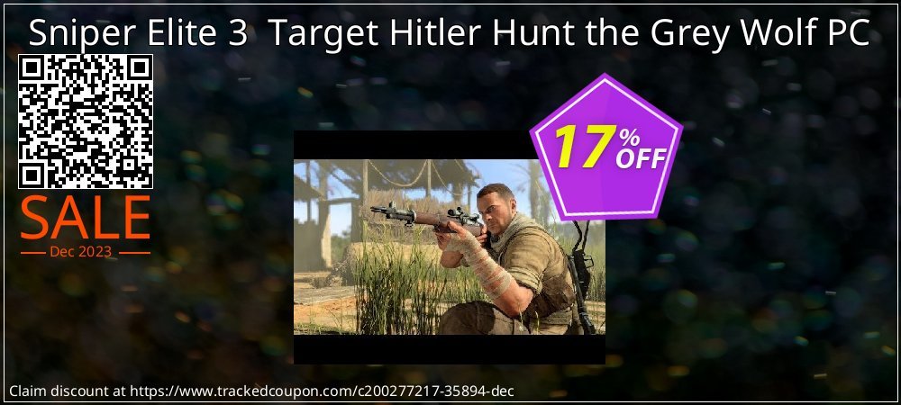 Sniper Elite 3  Target Hitler Hunt the Grey Wolf PC coupon on April Fools' Day offering discount