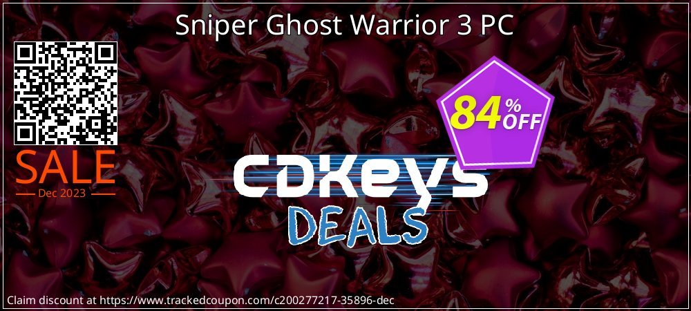 Sniper Ghost Warrior 3 PC coupon on World Party Day discounts