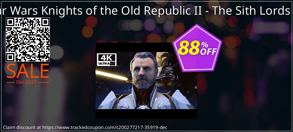 Star Wars Knights of the Old Republic II - The Sith Lords PC coupon on Tell a Lie Day discount