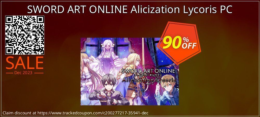 SWORD ART ONLINE Alicization Lycoris PC coupon on World Party Day discounts
