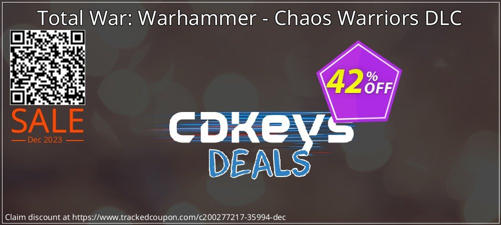Total War: Warhammer - Chaos Warriors DLC coupon on April Fools' Day offering sales