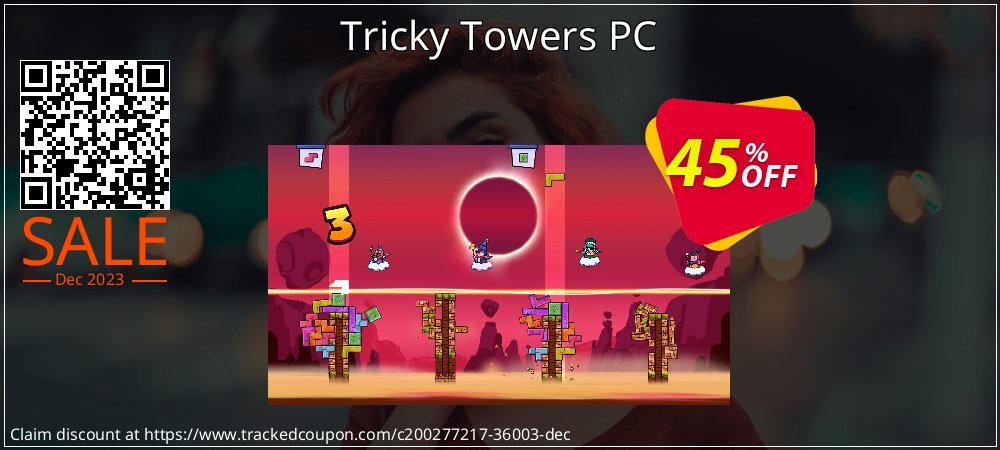 Tricky Towers PC coupon on National Pizza Party Day discounts