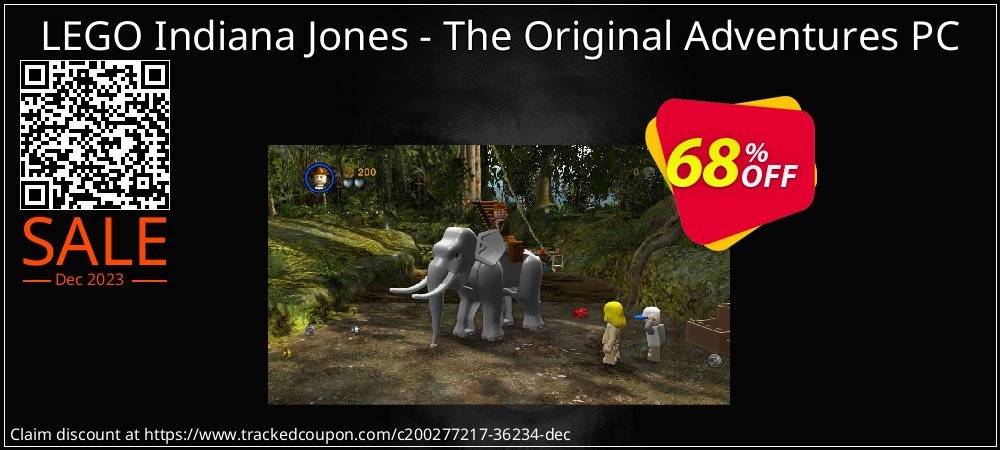 LEGO Indiana Jones - The Original Adventures PC coupon on National Smile Day offering discount