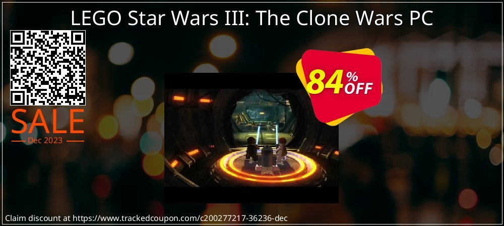 LEGO Star Wars III: The Clone Wars PC coupon on World Party Day offering sales