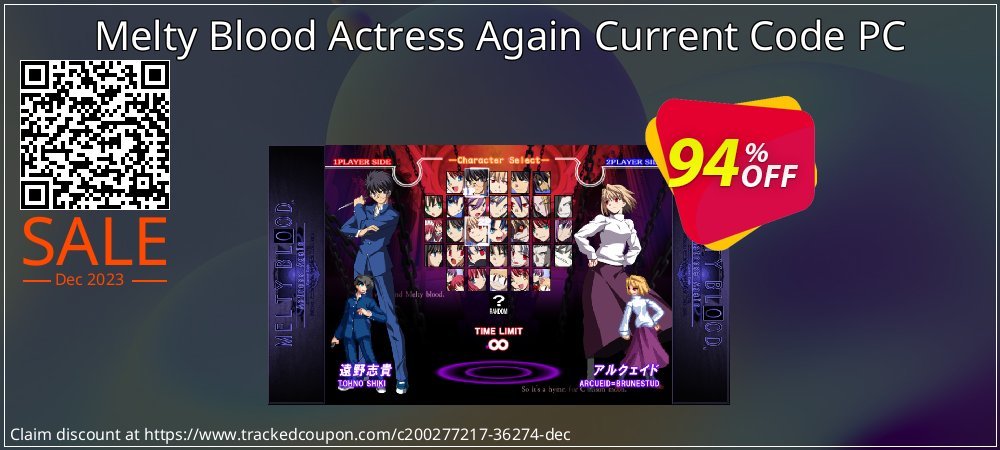 Melty Blood Actress Again Current Code PC coupon on World Password Day promotions