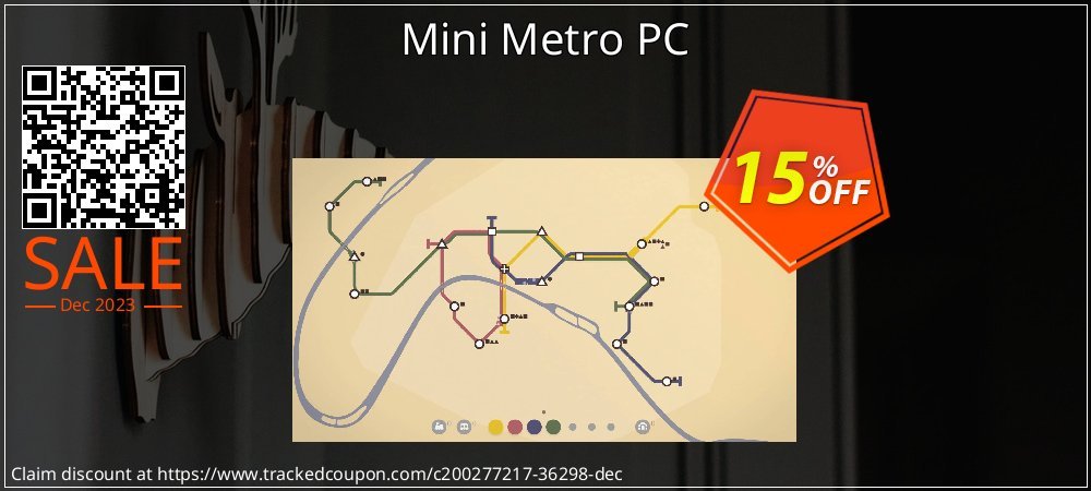 Mini Metro PC coupon on National Pizza Party Day offering sales