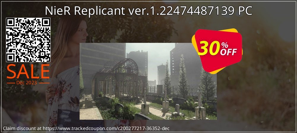 NieR Replicant ver.1.22474487139 PC coupon on National Memo Day offering sales