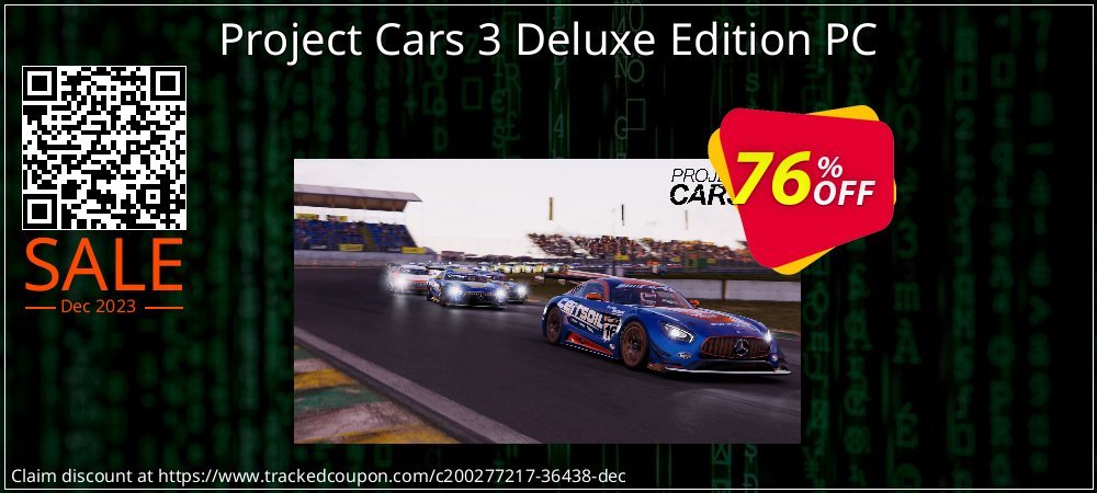 Project Cars 3 Deluxe Edition PC coupon on Virtual Vacation Day promotions