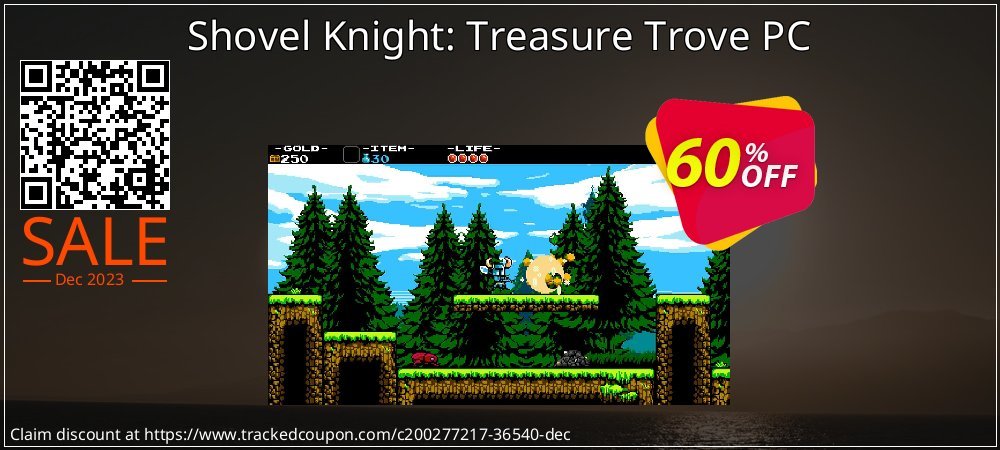 Shovel Knight: Treasure Trove PC coupon on Mother's Day offering discount