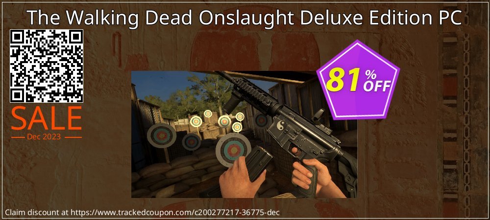 The Walking Dead Onslaught Deluxe Edition PC coupon on National Walking Day offering discount