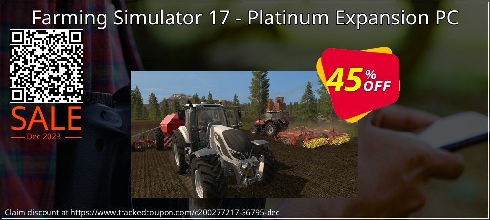 Farming Simulator 17 - Platinum Expansion PC coupon on National Walking Day super sale