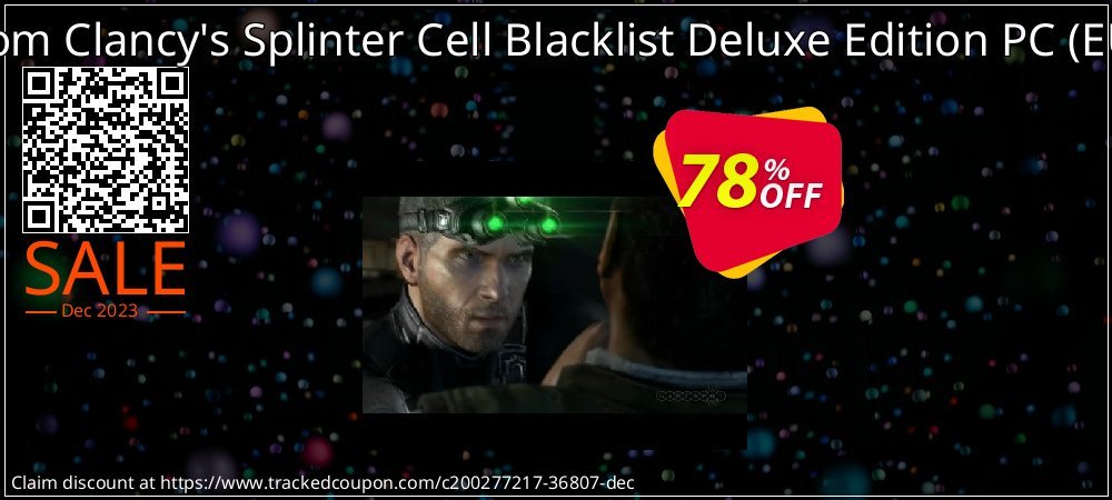 Tom Clancy's Splinter Cell Blacklist Deluxe Edition PC - EU  coupon on National Memo Day deals