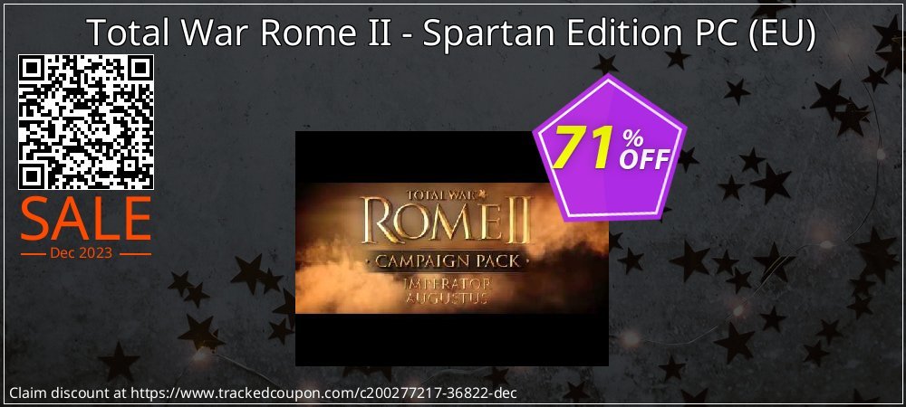 Total War Rome II - Spartan Edition PC - EU  coupon on April Fools' Day super sale