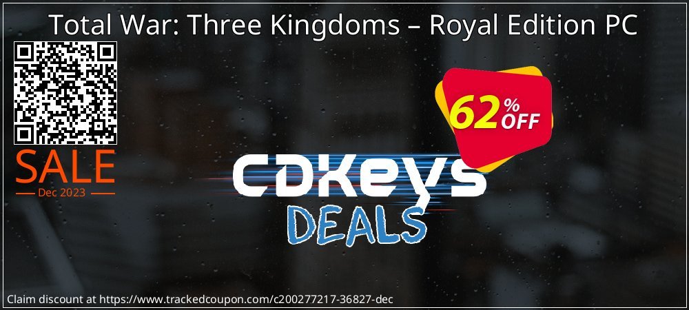 Total War: Three Kingdoms – Royal Edition PC coupon on April Fools' Day offer