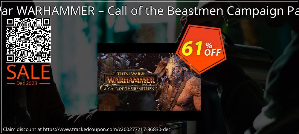 Total War WARHAMMER – Call of the Beastmen Campaign Pack DLC coupon on National Walking Day offering sales