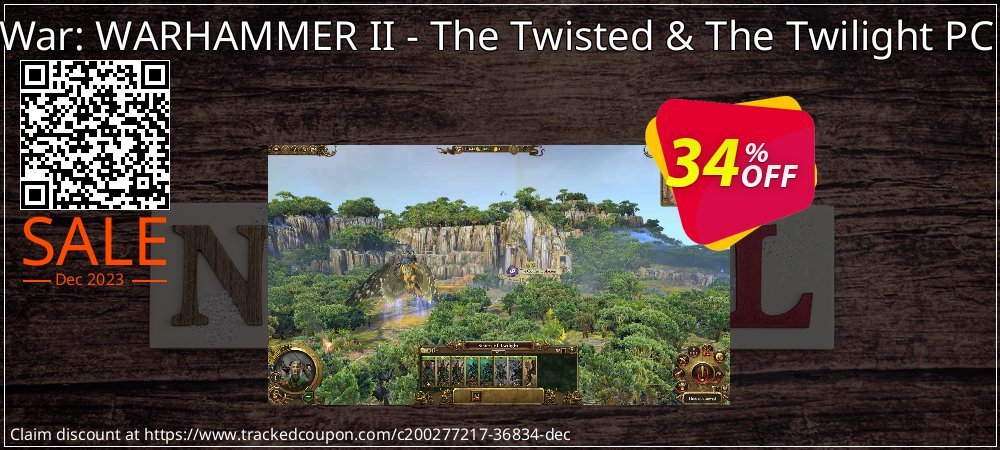 Total War: WARHAMMER II - The Twisted & The Twilight PC - DLC coupon on Tell a Lie Day sales